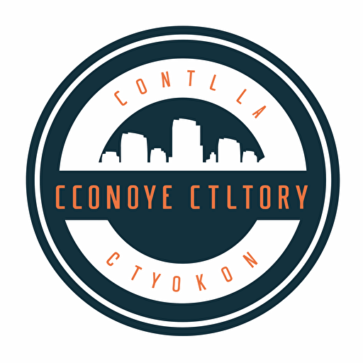 colorado skyline logo, simple, vector