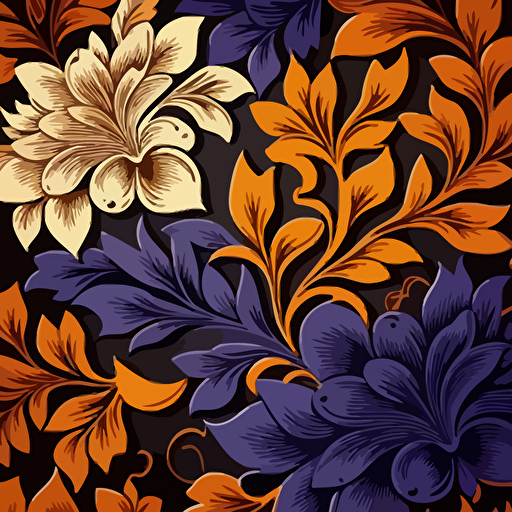 floral pattern v2 vector art lots of ultra high detail