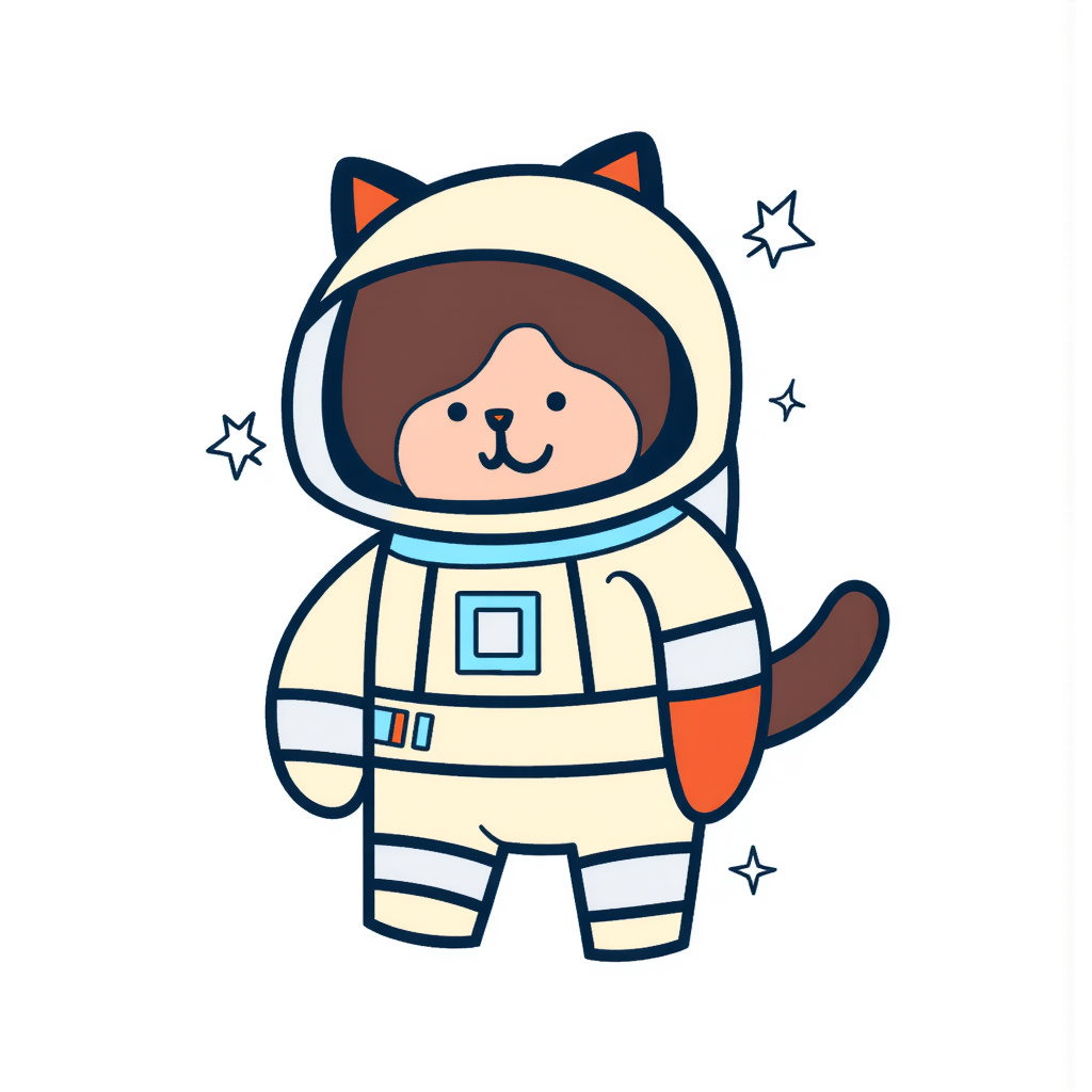 a cat astronaut