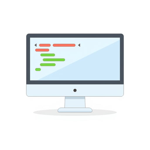 software code on a computer