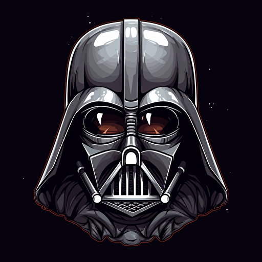 vector drawing of Darth Vader