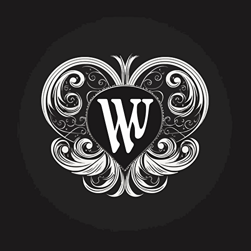 W C Lettermark logo, vector art