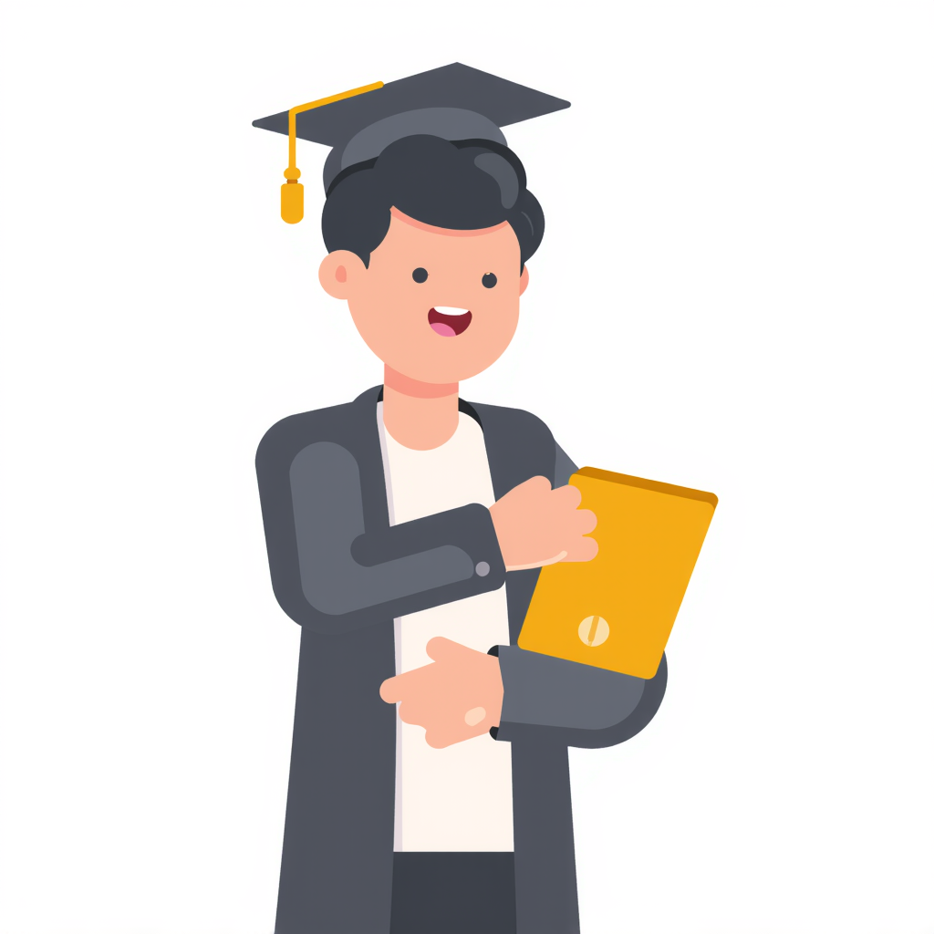 a man graduating from college