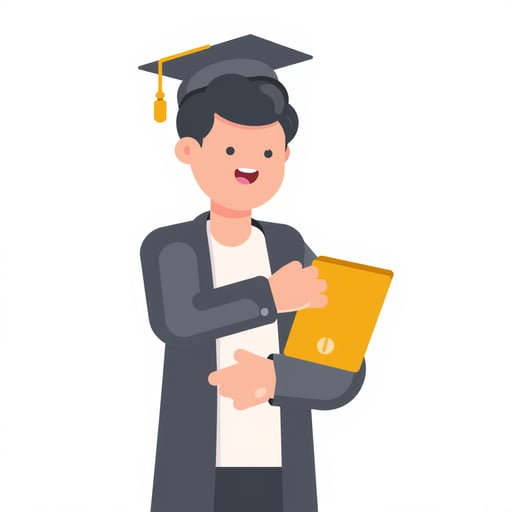 a man graduating from college