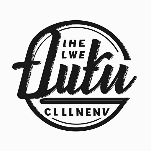 classic, modern, simple iconic logo of "LiveIn", black vector, on white background