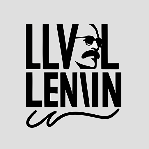 very simple iconic logo with the "LiveIn", black vector, on white background