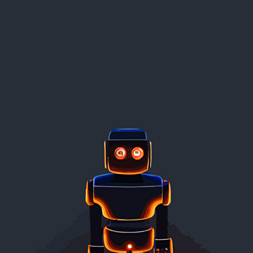 sad robot going walk park mads berg karolis strautniekas film noir stippled light dramatic lighting editorial illustration detailed fine texture matte print art deco dark blue dark orange red black octane render unreal engine redshift render 3d