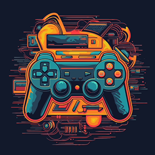 PlayStation, wallpaper, oldschool, vector,