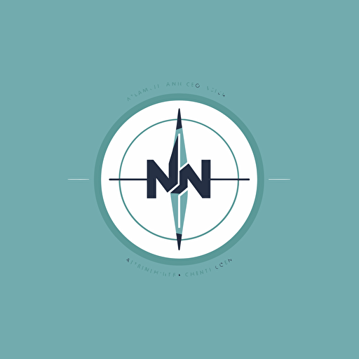 NRCN logo design, flat, modern, minimal, vector logo,