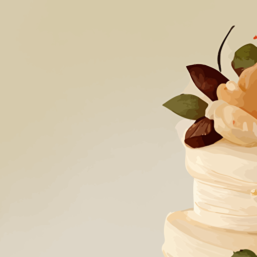 vector wedding cake