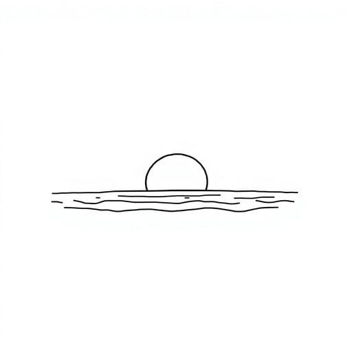 a sunsetting over a beach