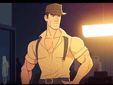Magic Mike as a vector-based flash animated web series