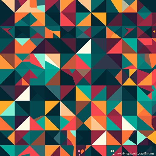 flat geometric pattern vector