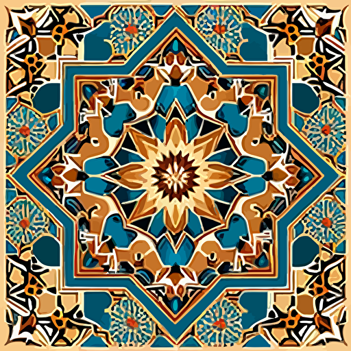 andalusian pattern vector