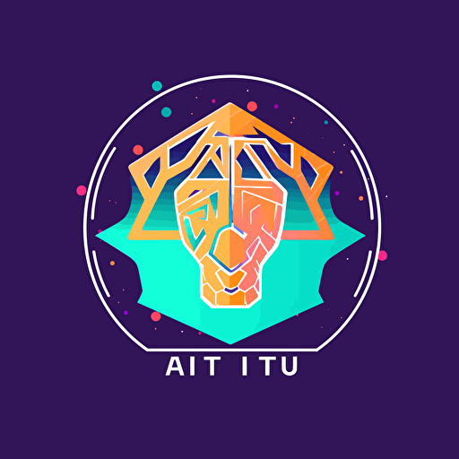 logo for AI interest group, vector art, flat color