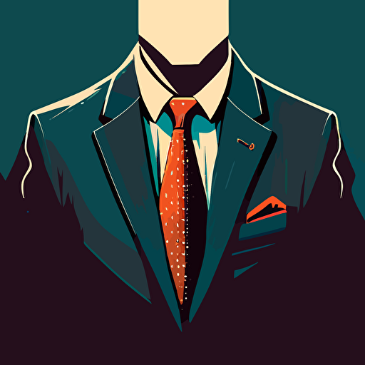 flat vector art, wallpaper of suit and ties