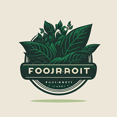 corporate vector logo, monotone forest green, hydroponic farming corporate logo, plant related, symbol, symbolic