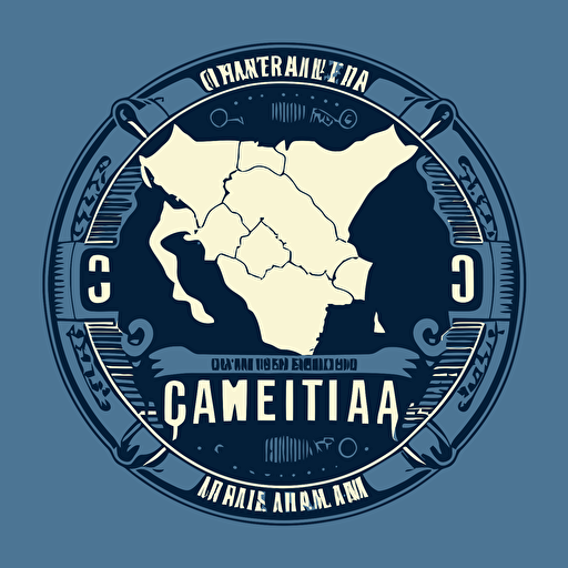 "guatemala mission trip 2023" logo. include a map of guatemala in the design. simple vector style
