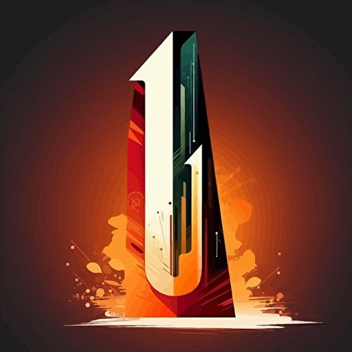 vector style letter I