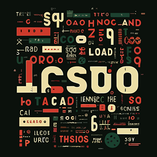 Typescript loco. MII, sans serif, minimal, some unrefined elements, other elements highly refined, flat, vector