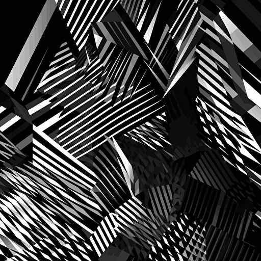 background made by pointed shapes. Black and white. Vector. Futurism