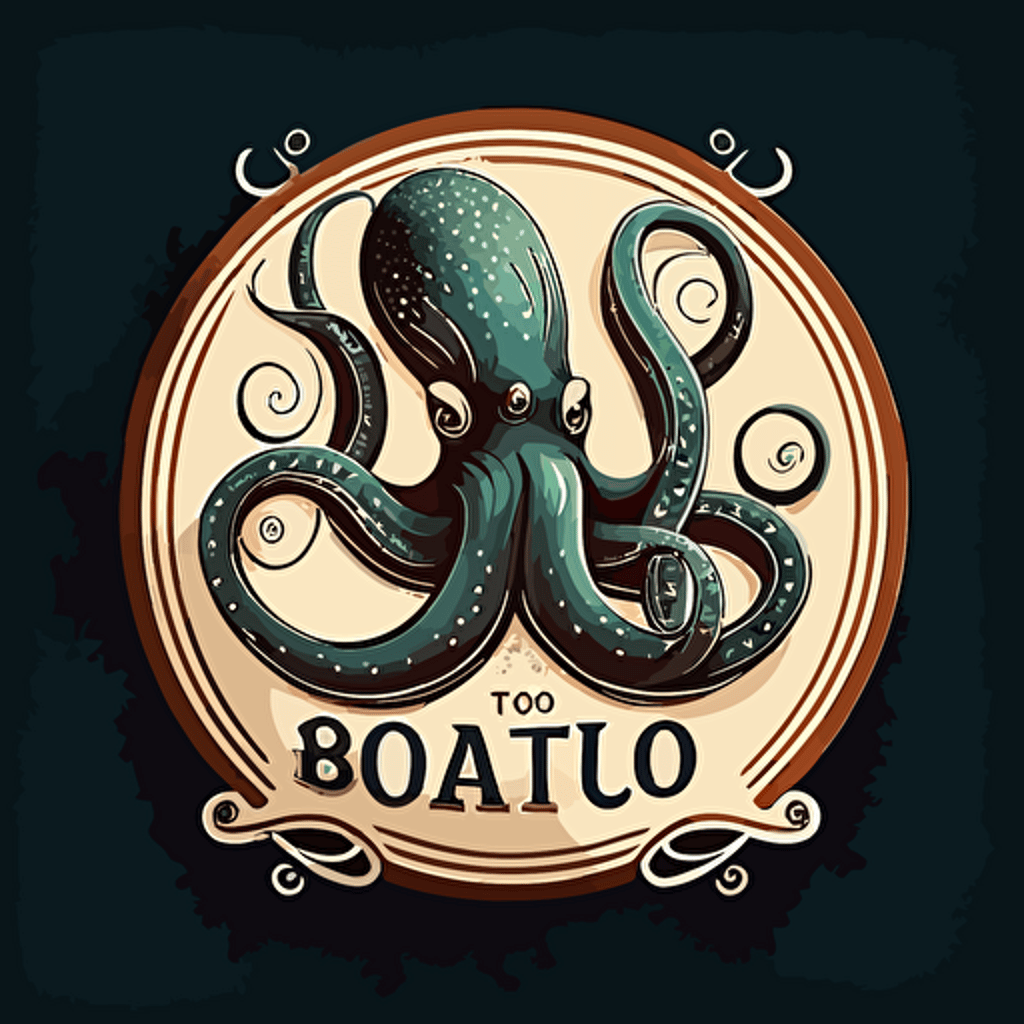 octopus logo vectorial art illustrator