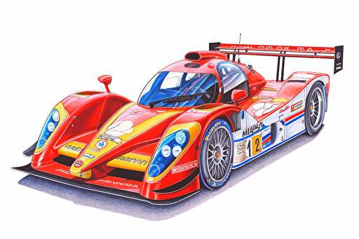 color pencil drawing of tofas sahin car vector