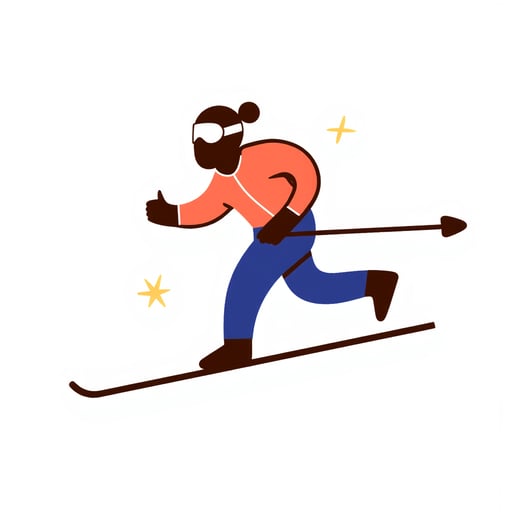 a man skiing 