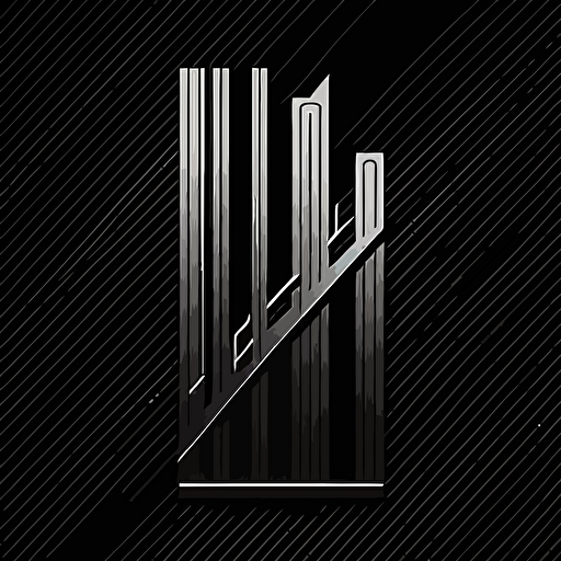 a logo, platinum A with currency bars, flat, line, vector, simple, minimalistic