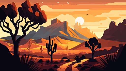 vector landscape illustration