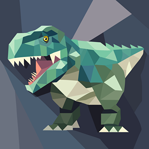 Tiled t-rex, flat, vector