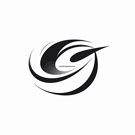 Bold, business-oriented, professional, minimal modern logo symbol for an airflow company, sleek and simple design on a white background, easily vectorizable, incorporating elements of air flow and motion, strong contrast