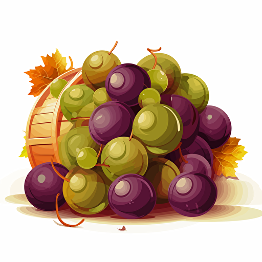 a vector illustration of a bunch of grapes but the grapes are actually basketballs