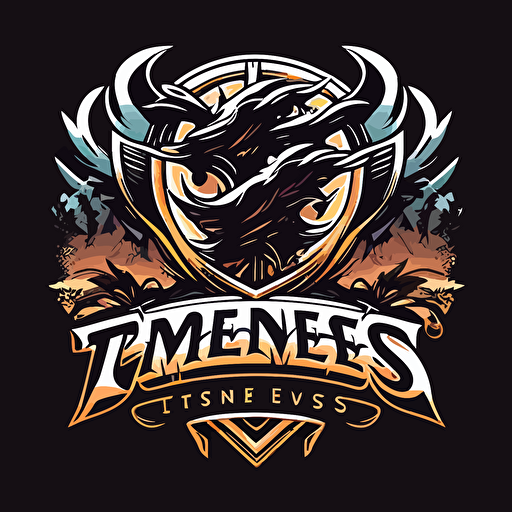 a vector logo for My video game business called Tempest Games