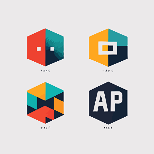simple vector logo, API, webforms