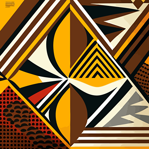 vector art african modular modern pattern v5