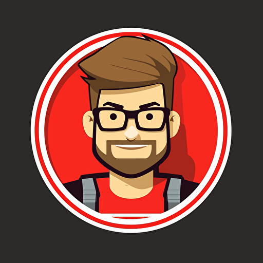 create a branding logo for youtube, flat logo, vector logo