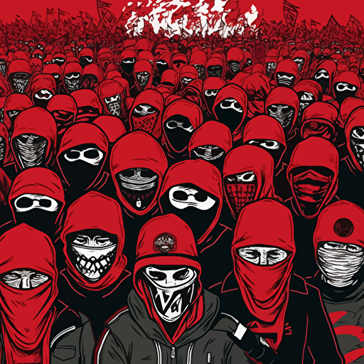 football ultras vector art
