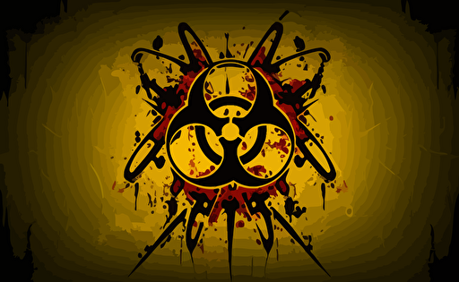 a biohazard symbol abstract vector background for desktop