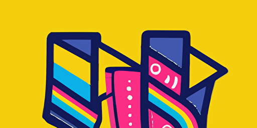 a mascot logo for an infant rain boots and socks brand, simple, vector