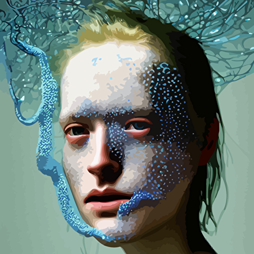 kodak portra 400 highly detailed britt marling style 3 4 fine art portrait photography paolo roversi face body merging luminescent jellyfishes filaments symbolic metamorphosis complex 3d render 150 mm lens bust intricate filaments details elegant hyper realistic ultra detailed octane render underwater soft colours emotionally evoking head focus fantasy elegant soft light volumetric lighting highly detailed 8 k soft light volumetric lighting refined highly detailed soft lighting colors scheme fine art photography hyper realistic photo realistic