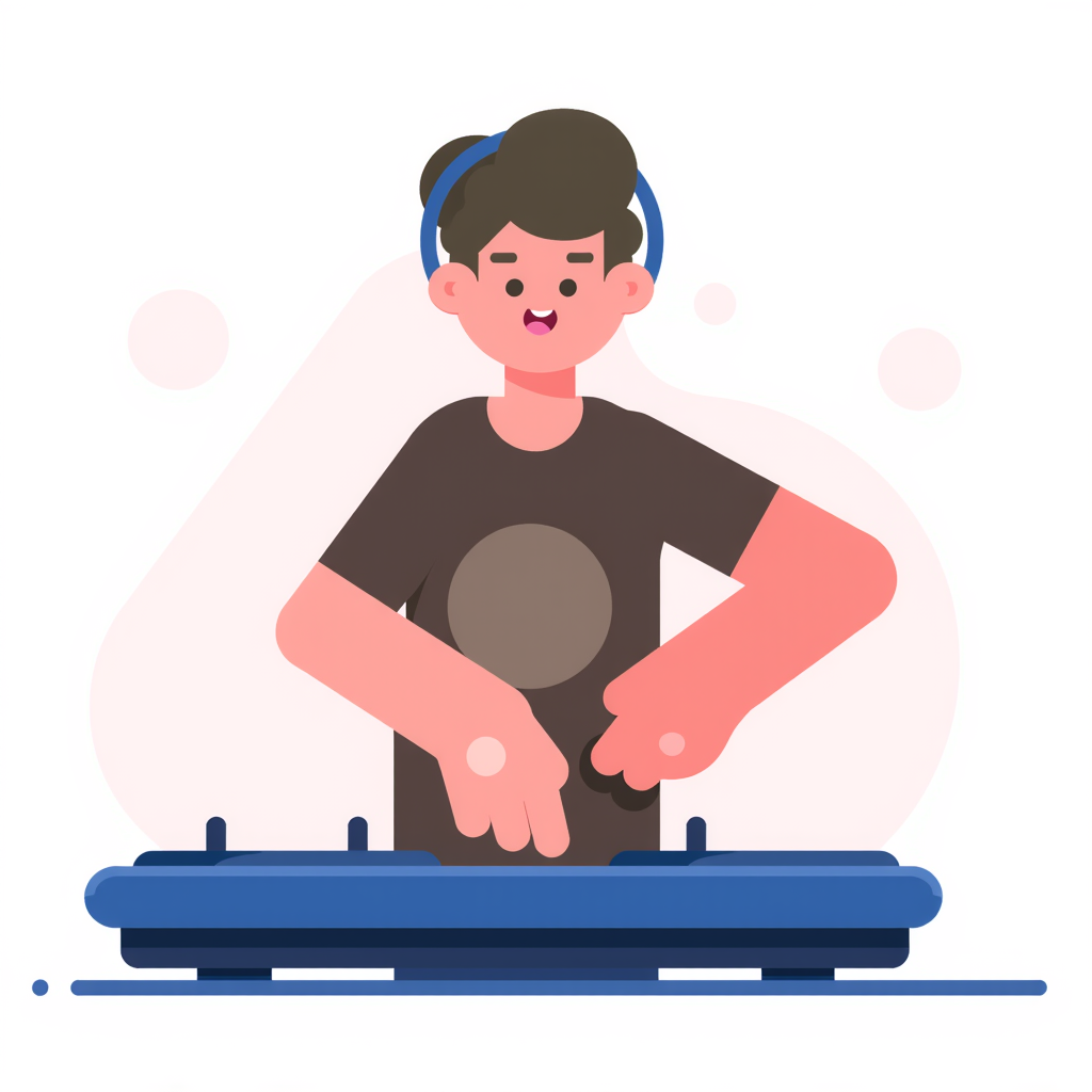 a dj playing music