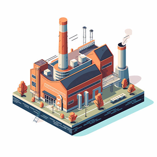 A vector of a power plant, svg