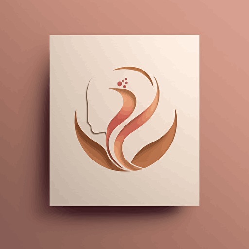 Minimalist abstract logo with the oriental feel and flourish, vector logo design, logo design for obstetrics and gynecology, successful branding