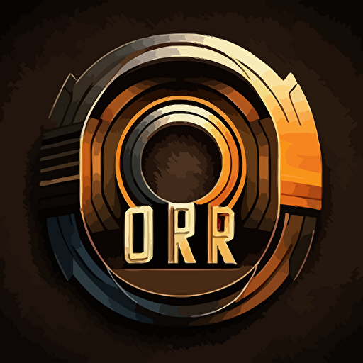 vector logo with the letters O and R