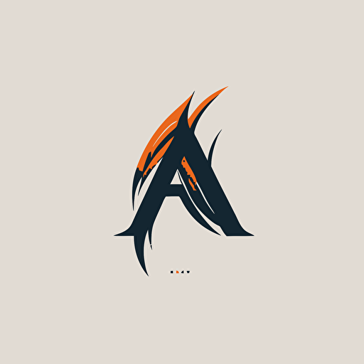 simple logo design of letter “A”, flat 2d, vector, company logo, minimalistic