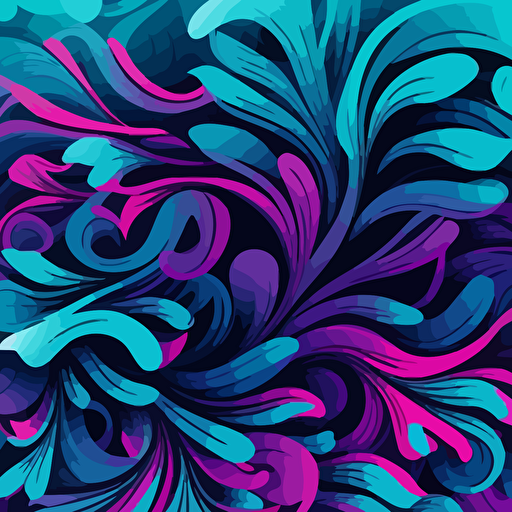 vector background, doodling, simple, blue and purple colors