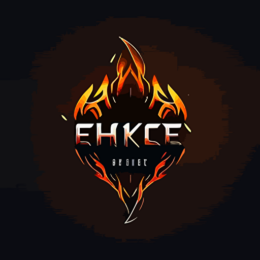 logo Name gymfire , basic form of fire, simple clean design,very basic shape, , vector,