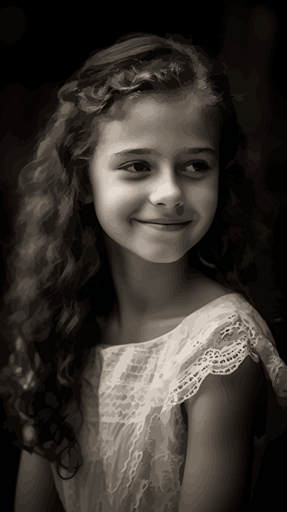 a happy young girl in white dress ::8 holding a cocktail ::6 vector::5, unique design::4, vivid colors, detailed, hd white background