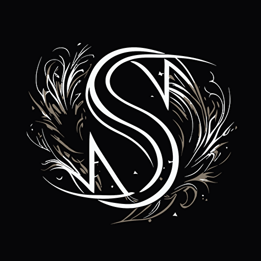 vector two color logo intertwining these three letters: S A I